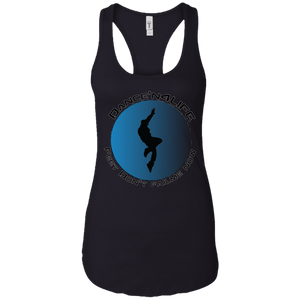 Dance'N4Life - Feet Don't Fail Me Now" - Custom Personalized T-shirts Ladies Ideal Racerback Tank
