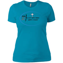 "God Is My Super Power - What's Yours ?" - b Custom Personalized Ladies' Boyfriend T-Shirt