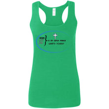 "God Is My Super Power - What's Yours ?" - B Custom Personalized Ladies' Softstyle Racerback Tank