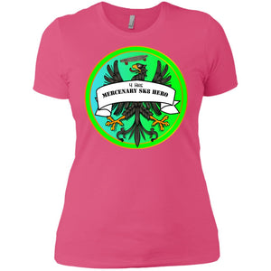4Hire  "Mercenary Sk8 Hero" Custom Personalized Ladies' Boyfriend T-Shirt