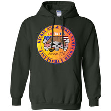 “America” - Kickin Ass Since & Takin Names With a Vengeance Since 1776 - Gold Personal Designer long sleeve Hoodie Men's Women's Pullover Hoodie 8 oz.