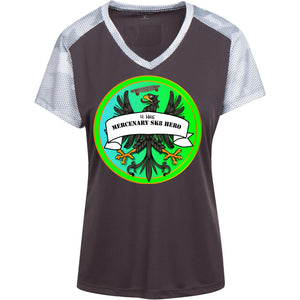 4Hire  "Mercenary Sk8 Hero" Custom Personalized T-shirts Men's Women's Ladies' CamoHex Colorblock T-Shirt
