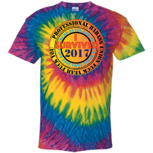 "Fuck Yeah - I Survived 2017" Custom Personalized Men's Women's Cotton Tie Dye T-Shirt