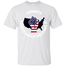 “America” - Love it Live it or Leave it Custom Personalized T-shirts Men's Women's Ultra Cotton T-Shirt