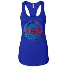 "I Survived Trump:Year One" - Custom Personalized T-shirts Ladies Ideal Racerback Tank