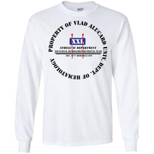 "Property Of Vlad  Alucard U Dept. of Hematology” -B Personal Designer long sleeve Hoodie Men's Women's LS Ultra Cotton T-Shirt