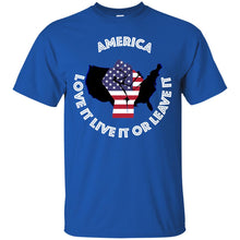 “America” - Love it Live it or Leave it Custom Personalized T-shirts Men's Women's Ultra Cotton T-Shirt
