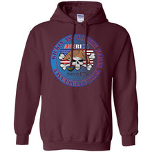 “America” - Kickin Ass Since & Takin Names With a Vengeance Since 1776 - Blue Personal Designer long sleeve Hoodie Men's Women's Pullover Hoodie 8 oz.