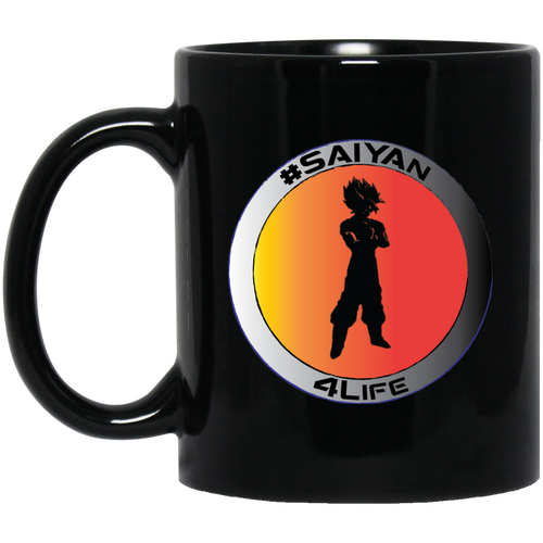 #Saiyan 4Life - B11B Custom Personalized 11 oz. Black Mug