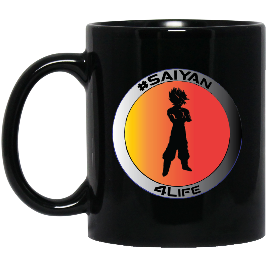 #Saiyan 4Life - B11B Custom Personalized 11 oz. Black Mug