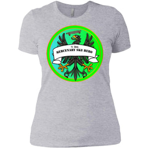4Hire  "Mercenary Sk8 Hero" Custom Personalized Ladies' Boyfriend T-Shirt
