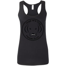 "Dogs Are Cool People Suck" - Custom Personalized Ladies' Softstyle Racerback Tank