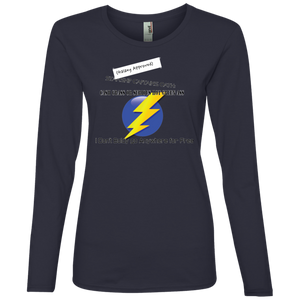 "Hot Green Ass" Personal Designer long sleeve Ladies' Lightweight LS T-Shirt