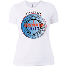 "Fuck It All - I Survived 2017" - Custom Personalized Ladies' Boyfriend T-Shirt