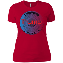"I Survived Trump:Year One" - Custom Personalized Ladies' Boyfriend T-Shirt