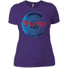 "I Survived Trump:Year One" - Custom Personalized Ladies' Boyfriend T-Shirt