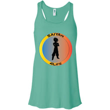 "Saiyan" 4Life - Custom Personalized T-Shirt Ladies' Bella + Canvas Flowy Racerback Tank