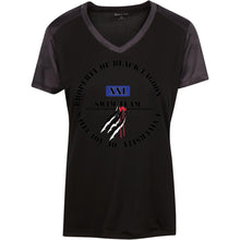 Property of Black Lagoon U. Swim Team - Custom Personalized T-shirts Men's Women's Ladies' CamoHex Colorblock T-Shirt