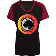 "Cats Are Cool People Suck" - Custom Personalized T-shirts Men's Women's Ladies' CamoHex Colorblock T-Shirt