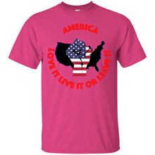 "America" Love It Live It or Leave It - Custom Personalized T-shirts Men's Women's Ultra Cotton T-Shirt