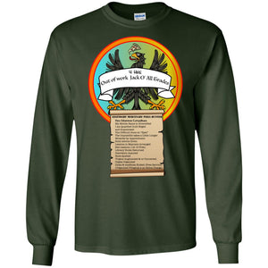 "Legendary Mercenary Pizza Hunter" Personal Designer long sleeve Hoodie Men's Women's LS Ultra Cotton T-Shirt