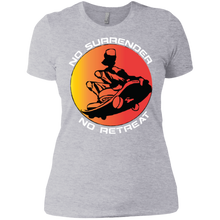 "No Surrender No Retreat - Sk8N" Custom Personalized T-ShirtsCustom Personalized Ladies' Boyfriend T-Shirt