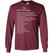 Jack O All Trades - W Personal Designer long sleeve Hoodie Men's Women's LS Ultra Cotton T-Shirt