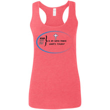 "God Is My Super Power - What's Yours ?" - B Custom Personalized Ladies' Softstyle Racerback Tank