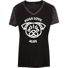 "Pugs Love 4Life" Custom Personalized T-shirts Men's Women's Ladies' CamoHex Colorblock T-Shirt