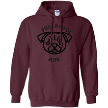 "Pugs R Cool 4Life" - B Personal Designer Men's Women's Pullover Hoodie 8 oz.