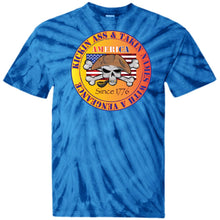 “America” - Kickin Ass Since & Takin Names With a Vengeance Since 1776 - Gold Custom Personalized T-shirts Men's Women's 100% Cotton Tie Dye T-Shirt