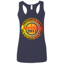 "Fuck Yeah - I Survived 2017" Custom Personalized T-Shirt Ladies' Softstyle Racerback Tank