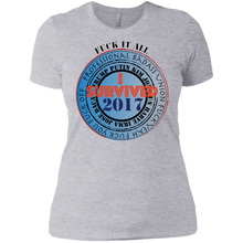 "Fuck It All - I Survived 2017" - Custom Personalized Ladies' Boyfriend T-Shirt
