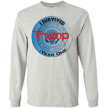 "I Survived Trump: Year One" - B Personal Designer long sleeve Hoodie Men's Women's LS Ultra Cotton T-Shirt