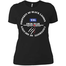 Property of Black Lagoon U. Swim Team - Custom Personalized Ladies' Boyfriend T-Shirt