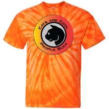 "Cats Are Cool"- Custom Personalized T-shirts Men's Women's 100% Cotton Tie Dye T-Shirt