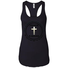 "Prayer Warrior" Take A Knee - Custom Personalized Ladies' Ideal Racerback Tank