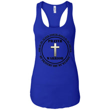 "Prayer Warrior" Take A Knee - Custom Personalized Ladies' Ideal Racerback Tank