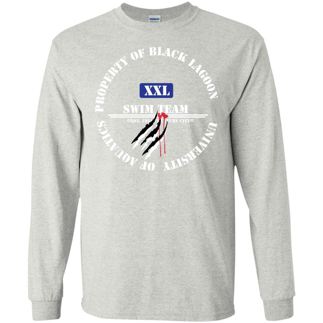Property of Black Lagoon U. Swim Team - Personal Designer long sleeve T-shirts Men's Women's LS Ultra Cotton T-Shirt