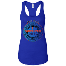 "Fuck It All - I Survived 2017" - Custom Personalized T-Shirt Ladies' Ideal Racerback Tank