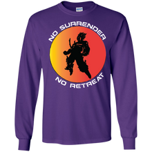 "No Surrender No Retreat - Saiyan" Personal Designer long sleeve Men's Ultra Cotton T-Shirt