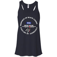 Property of Black Lagoon U. Swim Team - Custom Personalized T-Shirt Ladies' Bella + Canvas Flowy Racerback Tank