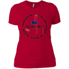 PROPERTY OF ARKHAM3B "Arkham Athletics - Help" - Custom Personalized Ladies' Boyfriend T-Shirt