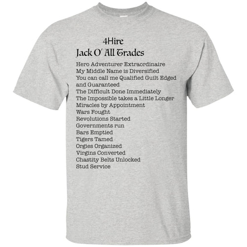 4Hire Jack O All Trades - B Custom Personalized T-shirts Men's Women's Ultra Cotton T-Shirt
