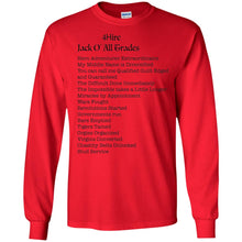 4Hire Jack O Trades - B Personal Designer long sleeve Hoodie Men's Women's LS Ultra Cotton T-Shirt