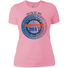 "Fuck It All - I Survived 2017" - Custom Personalized Ladies' Boyfriend T-Shirt