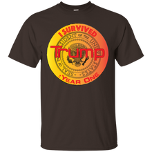 "I Survived Trump: Year One" Custom Personalized T-shirts Men's Women's Cotton T-Shirt