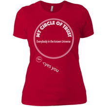 "My Circle of Trust" - Custom Personalized Ladies' Boyfriend T-Shirt
