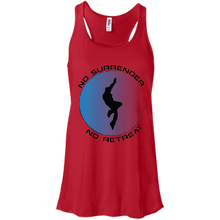 "No Surrender - Dance'n4Life" Custom Personalized T-Shirt Ladies' Canvas Flowy Racerback Tank