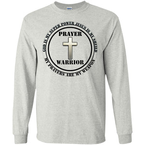 "Prayer Warrior" Personal Designer long sleeve T-shirts Men's Women's LS Ultra Cotton T-Shirt